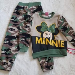 Disney Minnie Mouse Camouflage Sweatshirt / Pants